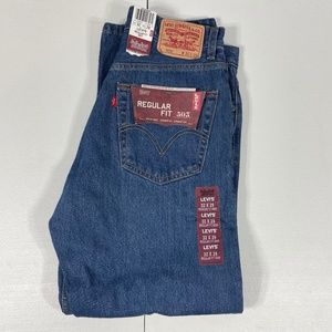 NWT LEVI'S 505 Regular Fit Straight Leg Mens 32 x 29 Denim Jeans 2005 Vintage
